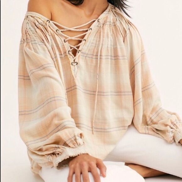 NWOT Free People tunic blouse size XS oversize - Picture 4 of 8